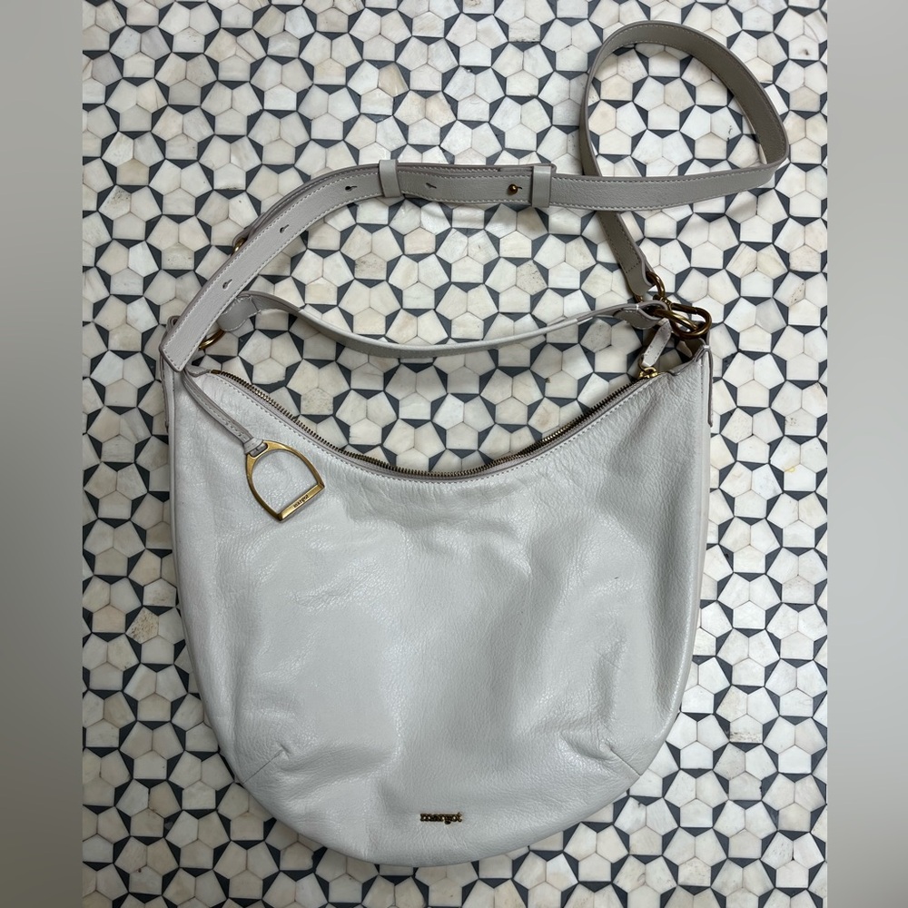 Margot New York Savannah Leather Hobo Crossbody Bag